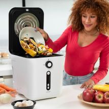 Compostador Eléctrico de Cocina Ewooster – Aluminio, Cobre, Polipropileno, Hierro, Caucho – 3L – Diseño Moderno, Auto-limpiante