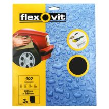 Waterproof Sanding Sheets 230 X 280mm Fine 400g (3) Flv26303