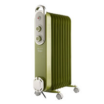 Oil Filled Radiator Vintage 2kw Sage Green 9 Fin By Rediffusion Redb14kgre