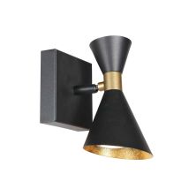 Wandleuchte Preto schwarz Metall Ø 9cm GU10 – Moderne Wandleuchte für Wohnzimmer und Eingangsbereich – 2 Jahre Garantie
