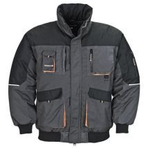 Terratrend Job Pilotenjacke Dunkelgrau/schwarz Größe S