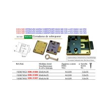 Desconocido - Serratura Da Sovrapposizione Per Mobile 500/30 Mm Con Chiave In Zama A42 Oro