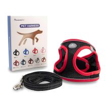Harnais Pour Chien De Petite Et Moyenne Taille Avec Laisse De 1,4 M, Anti-traction, Réfléchissant, Taille Xs, Glückpet