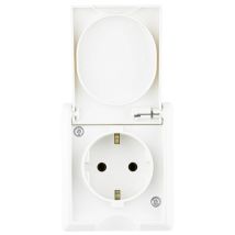AP-Steckdose AquaForm – Schutzkontakt – IP44 – 16A – 250V – 3680W – bruchfester Kunststoff – VDE geprüft