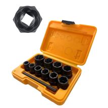 Topolenashop - Estrattori Per Dadi E Bulloni Danneggiati Rimozione Di Bulloni 9-19mm Set 11 Pz