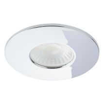 Forum Lighting - Forum Spa Como Polished Chrome 68mm Fire-rated Ip65 8w Led Fixed Bathroom Downlight - Spa-38572-chr