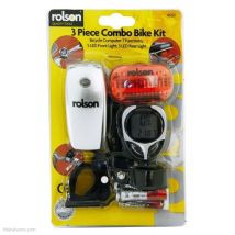 Kit de bicicleta 3 piezas – Ordenador 7 funciones – Batería incluida – Soportes de montaje – Rolson