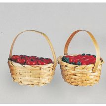 Krippendekoration Obstkorb 4,5 x H6 cm Euronatale