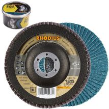 Rhodius - Lsz F2, 5 Stück, 115 Mm, Korn 40, Fächerschleifscheibe
