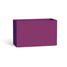 Monacis - Blumenkübel Rechteckig Aus Harz 80x35 Cm Mod. Flowerpot Violett