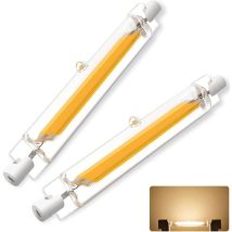 Bombilla Led R7s De 118 Mm Regulable, 20 W Equivalente A Una Bombilla Halógena R7s De 200 W J118, Luz Blanca Cálida De 3000 K, Ángulo De Haz De 360°, 