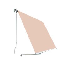 Store Banne Pour Balcon 300 X 245cm Polyester Sable - Toile Enroulable Avec Protection Solaire Uv - Support Pour Plafond Et Mur - Aluminium