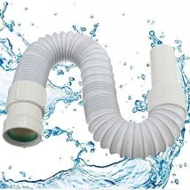 Wddnaot - Flexible Bathroom Sink Connection Hose With 30 Mm Inlet Diameter, 40 Mm Outlet Diameter