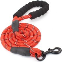 Laisse Chien Corde Laisse Pour Chien Avec Poignée Rembourrée Souples Et Fils Réfléchissants En Nylon Durable Laisse De Sécurité Pour Tous Les Taille 