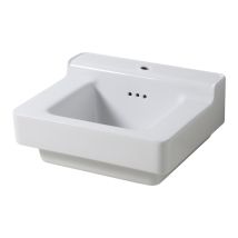 Industrialis – Retro-waschbecken Aus Weisser Keramik – Waschbecken – 60 X 50 X 27 Cm