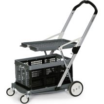 Protaurus - Clax, Chariot Pliant Clax, Avec Caisse Pliante De 46 L, Grey