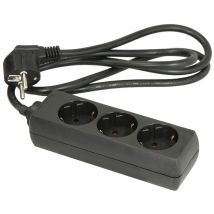 Bloc multiprise 3 prises noir – Multiprise – H05VV-F3G 1,5 mm² – 16 A – Kopp