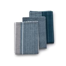 Strofinacci Kela, 65x45 Cm, Blu, Confezione Da 3 Pezzi.