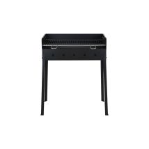Stella Holzkohlegrill – Schwarz lackierter Stahl – 40x70x90h cm – Verstellbarer Stahlrost – Ideal für Grillabende im Freien