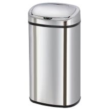 KITCHEN MOVE – Automatischer Mülleimer 68L – Edelstahl – Hygienisch – Leise Schließung – Rutschfeste Unterseite