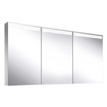 Schneider – Lichtspiegelschrank ARANGA TW – 3 Türen 50/50/50 cm – Aluminium – Farbtemperatur 2000-6500 K – 1495 x 120 x 700 mm