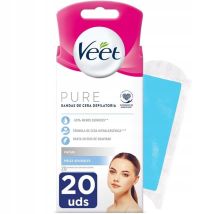 Cerotti Depilatori Per Il Viso Veet Pure, 20 Pezzi