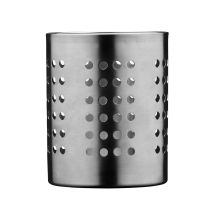 Premier Housewares Porta Posate In Acciaio Inox Satinato, Diametro 10 Cm