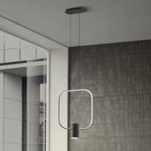 Lampadario Sospensione A Led 22w + Led 6w Dom Redo