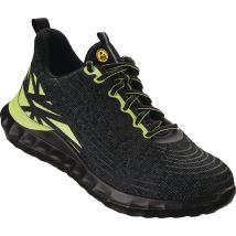 Scarpa Di Sicurezza Locri, Taglia 43, W.10,5, Nero/verde, W.10,5, S1ps Fo Sr Esd En20345