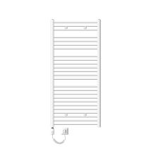 Luxebath Radiador Eléctrico De Baño Sahara 750x1500 Mm Blanco Conexión Lateral Recta Y Elemento Calefactor 1200w Con Termostato Y Pantalla Digital, 