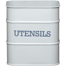 Living Nostalgia Kitchencraft Porte-couverts En Métal 14,5 X 16 Cm Gris