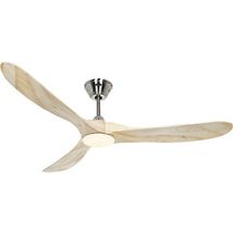 Casafan Ventilatore da Soffitto Eco Genuino L 152 con Luce LED Dimmerabile 17W, 6 Velocità, 152 cm, Design Moderno