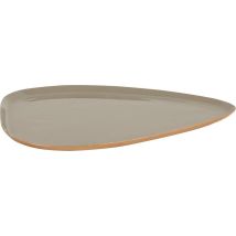 Present Time Mila Metalltablett Zartrosa Warmgrau 19x25 Cm