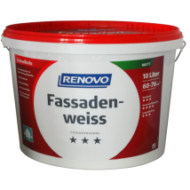 Fassadenweiss Matt 10 Ltr. Fassadenfarbe - Renovo