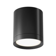 Luminaria De Superficie, Tubo Negro, H-9,6cm, Aro Técnico Maytoni C086cm-gx53-mrd-b