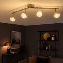 Plafoniera Led Spot Bar Plafoniera 4 Fiamme, Faretti Mobili, 4x 4,5w 4x380lm 3000k, Lxpxh 78x17x9 Cm Action 925904646000