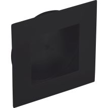 Technik Team Muschelgriff Eros 70mm Edelstahl Schwarz Matt Einlass Ø 60mm Zum Einlassen, Edelstahl Gebürstet