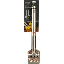 Joseph Joseph Grillout Zange, Mit Einziehbarem Kopf Und 2-in-1-design, Perfekt Für Die Handhabung Von Lebensmitteln Auf Dem Grill, Edelstahl, Einfache