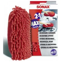 Sonax Microfaserschwamm 428100 – 28 x 14 x 8 cm – Ideal zum Autowaschen – Saugstark und sanft