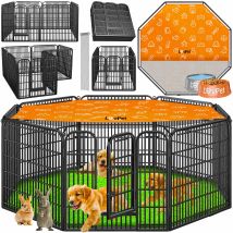 Lovpet Lovpet Cucciolo Recinto Libero Run Cucciolo Run Cane Playpen Pet Playpen Cani Con Porta E Resistente Alle Intemperie Playpen Per Cane Gatto 