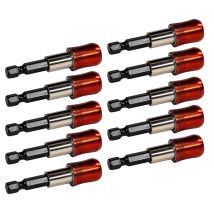 10er Set Magnet Bithalter Mit Bit Verriegelung Schnellwechsel Magnetbithalter