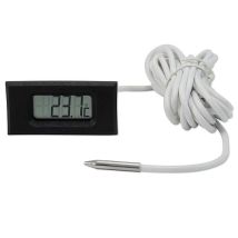 Lcd Fernthermometer -40 Bis +110 °c Mit 3 M Fühlerkabel - Batteriebetrieben - Mit Digitalanzeige