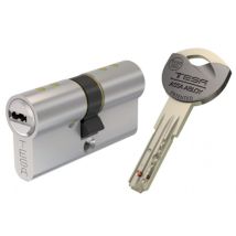 Tesa Assa Abloy - Cilindro Di Sicurezza Tk6 3 Chiavi Nichelato 40x40 - Ak6354040n