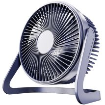 Small Usb Desk Fan Mini Electric Desktop Fan Quiet Blue