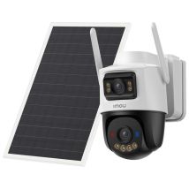 Imou Ipc-sa70f-10m1t2-eu Aov Dual Kit Telecamera Ip Esterna Doppia Ottica 10mp 4g Wi-fi Batteria 10000 Mah Pannello Solare 8w Ip66 Colore Nero Bianco