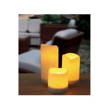 Luceco Vela solar exterior 10 x 10/15/20 cm – IP44 – Ideal para jardines, terrazas y cafés