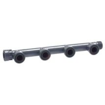 Rampa Distribuzione FastSystem 4X1F – PVC Resistente – O-Ring Premontato – Ghiera Inclusa – Idraulica Riscaldamento