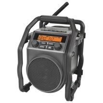 Radio de obra UBOX400R DAB+ Bluetooth – 3 pulgadas, 7 vatios – Resistencia IP64 – Altavoz de calidad