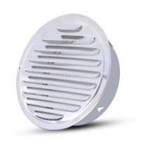 Iflair - Grille D'Aération - Ronde Grille D'Aération,acier Inoxydable Grille D'Aération Trou,ventilation Avec Filet, Rond Grille D'Aération De Tuyau 