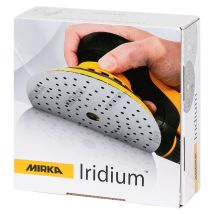 Iridium Premium Carta Abrasiva Ø 150 Mm A Strappo 121 Fori, Grana 800, 50 Pz / Per La Levigatura Di Vernice, Stucco, Fondo, Legno, Acciaio, Materiali 